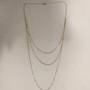18k Gold 3 Layered Necky